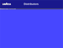 Tablet Screenshot of distributors.inlavazza.it